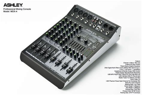 Jual Audio Mixer Ashley Mdx Channel Usb Mp Bluetooth Original Mdx