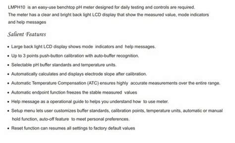 Labman Point Lmph Ph Meter For Laboratory Kg At Rs In