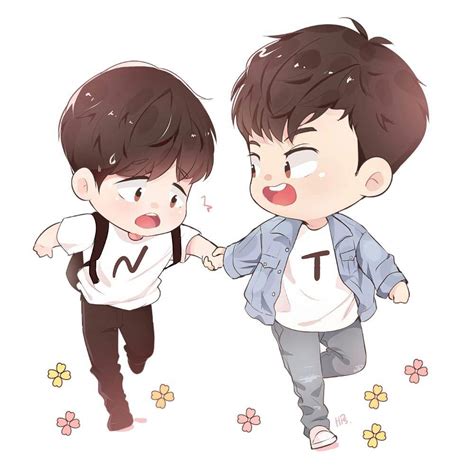 Taynew Fanart Is So Cute Running Away From The Paparazzi 😏😏😏 ~bl•drama~ Amino