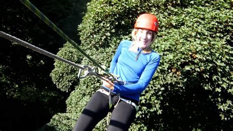 Beyonk Abseiling 90ft Off Millers Dale Bridge Peak District