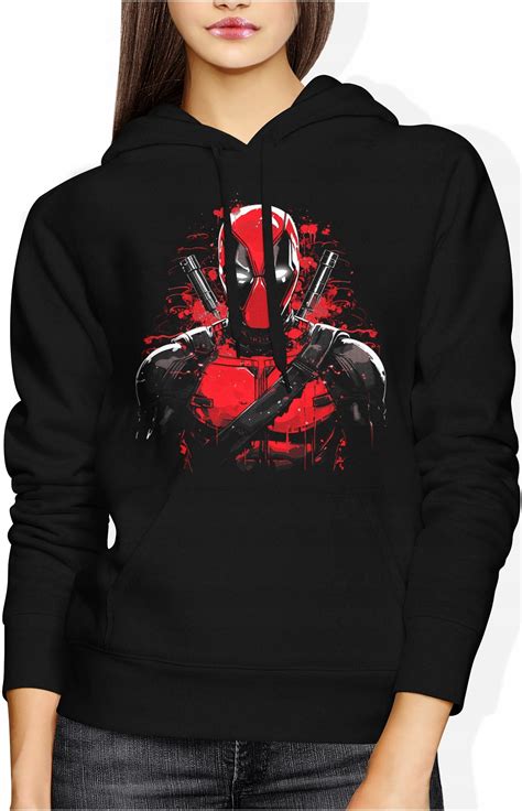 JHK bluza damska wkładane przez głowę z kapturem deadpol dead pool