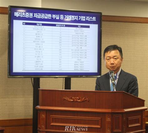 포토 국감 출석한 최희문 메리츠증권 부회장