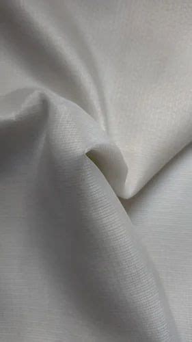 Plain Solids Polyester Satin Fabric White At Rs Meter In Surat