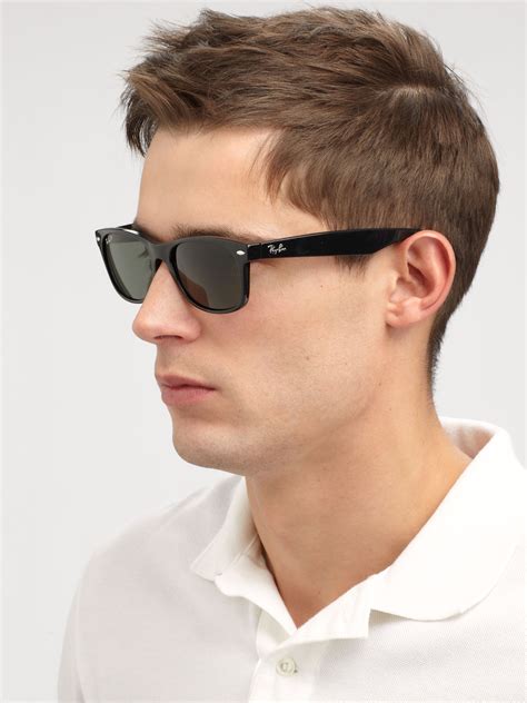 Ray Ban New Wayfarer Sunglasses In Black Lyst