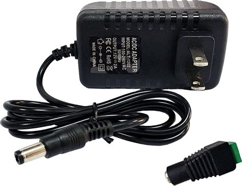 Amazon.com: AC 100-240V 50-60Hz to DC 12V 1A 2A Power Supply Adapter ...