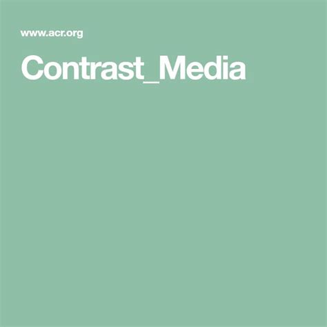 Contrast Media