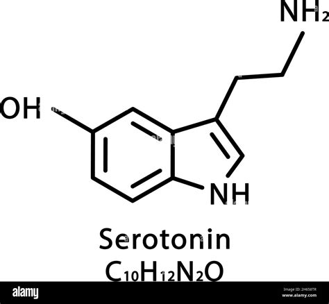 Estructura Molecular De La Serotonina F Rmula Qu Mica Esquel Tica De