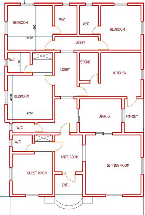 The Floor Plan For A House With Three Rooms