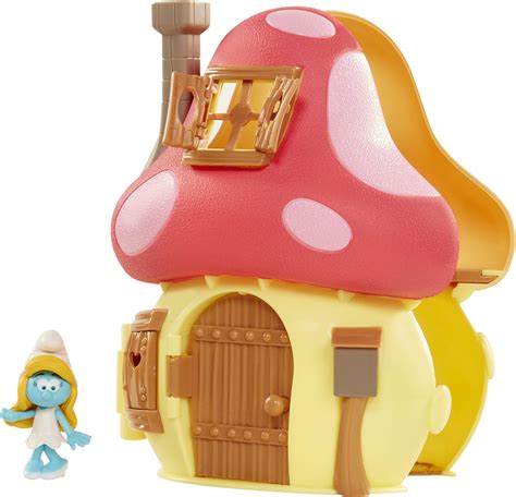 Smurfs The Lost Village Movie Mushroom House Playset With