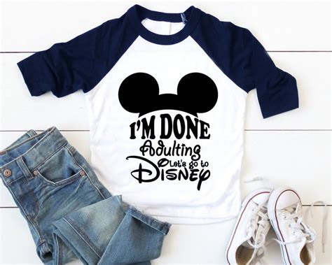 I M Done Adulting I M Going To Disney Svg Done Etsy UK