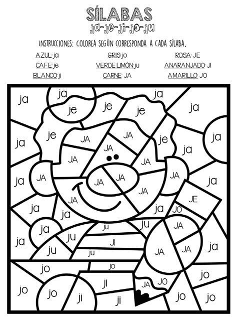 Colorea Y Aprende Las Silabas De Forma Divertida