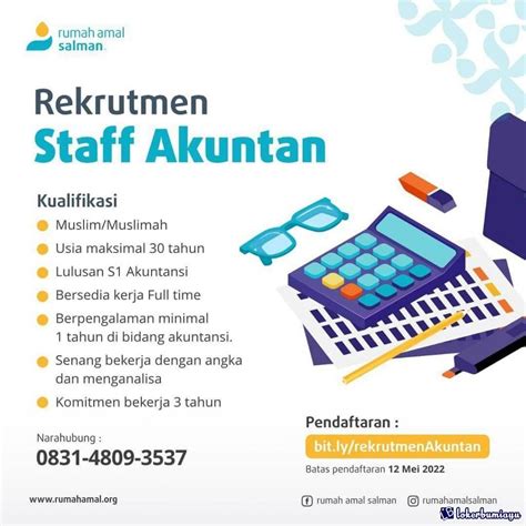 Lowongan Kerja Staff Akuntansi Rumah Amal Salman In Job Portal