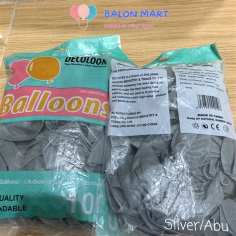 Jual Balon Latex Doff Decotex Tebal Gram Inch Satuan Shopee