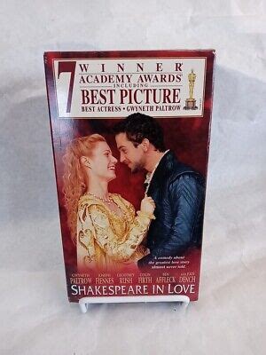 Shakespeare In Love Vhs Tape Gwyneth Paltrow Joseph Fiennes