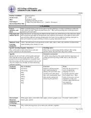 COE Lesson Plan 1 Docx GCU College Of Education LESSON PLAN TEMPLATE