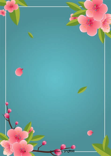 Background Design Of Pink Flower Border Wallpaper Image For Free ...