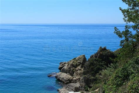 The View Of The Mediterranean See With Rocks Stock Image Image Of