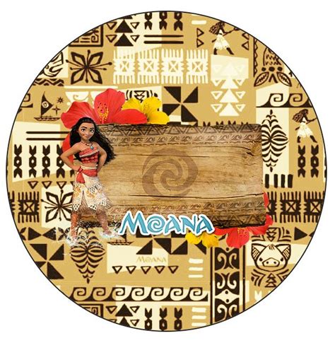 Rotulo Personalizado Para Latinha E Toppers Moana Fazendo A Nossa