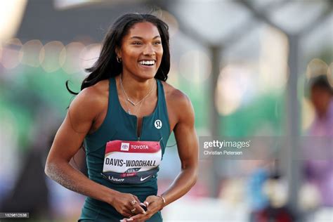 Tara Davis Woodhall Celebrates Winning The Womens Long Jump During