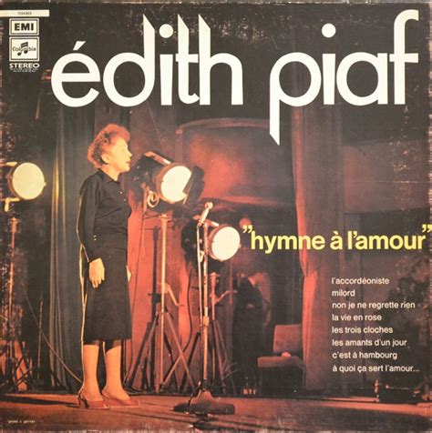 Édith Piaf Hymne À Lamour 1978 Vinyl Discogs