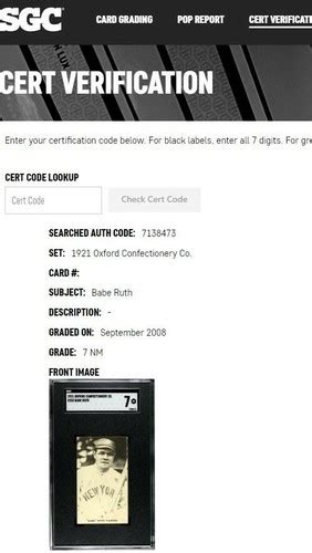 Babe Ruth Card Highest Graded Card In The World EBay