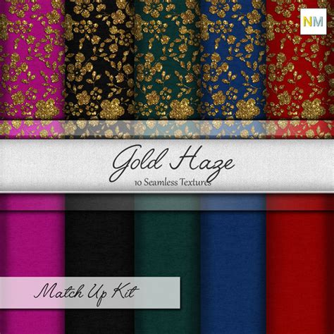 Second Life Marketplace Gold Haze Matchup Kit 10 Seamless Textures Nm