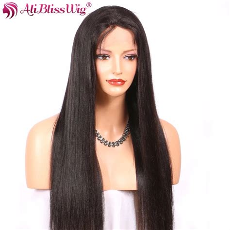 Aliblisswig Lace Front Human Hair Wigs For Black Women Yaki Straight