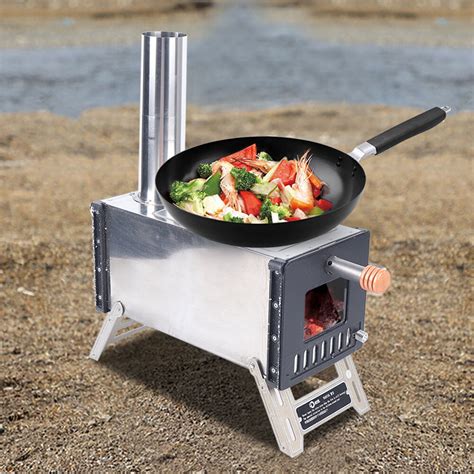 Cncest Portable Camp Stove Stovetent Stove Hunting Fishing Stove