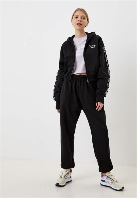 Толстовка Reebok TAPE PACK FULL ZIP, цвет: черный, RTLABD901801 ...
