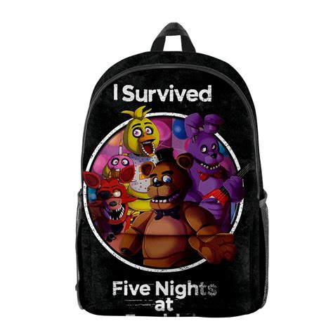 Five Nights At Freddy S Merch Oxford Cloth Shoulder Backpack Multi