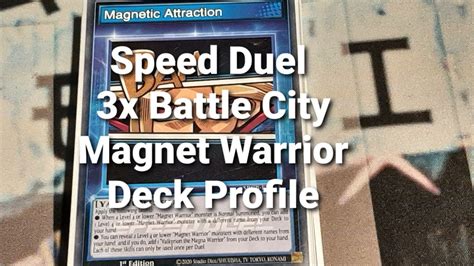 Speed Duel X Battle City Magnet Warrior Deck Profile Youtube