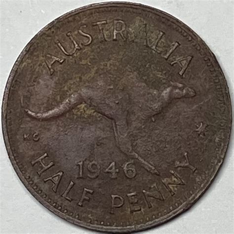 1946 Australia Half Penny Private Coin Collection