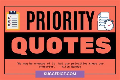 Priority Quotes And Sayings For Inspiration Succedict