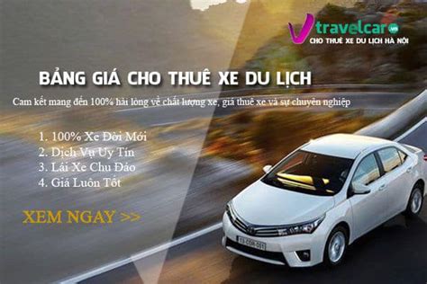 Bảng giá thuê xe