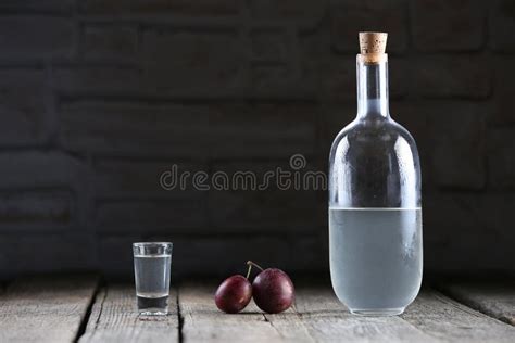 Plum Brandy Romanian Tuica Stock Photo Image Of Drinks Dram 87272484