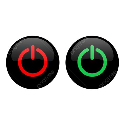 On Off Button Wih Black Color On Off Button Button Power Button Png