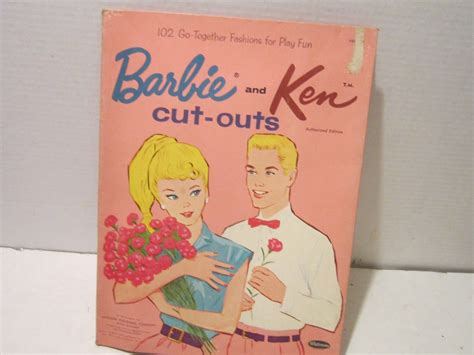 BARBIE AND KEN CUT OUTS 1962 PAPER DOLLS ORIGINAL BOOK WHITMAN