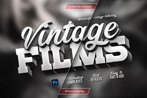 Old Movie Titles Photoshop Templates