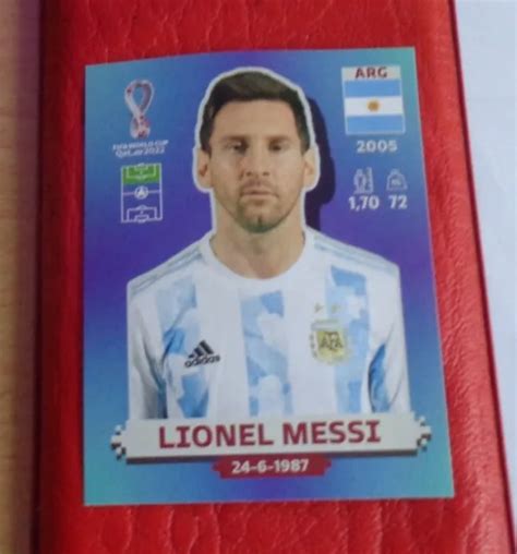 Panini Fifa Coupe Du Monde Qatar Arg Lionel Messi Argentine