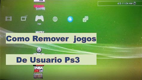 PLAYSTATION Como Apagar Ou Excluir Jogos Do PS3 YouTube