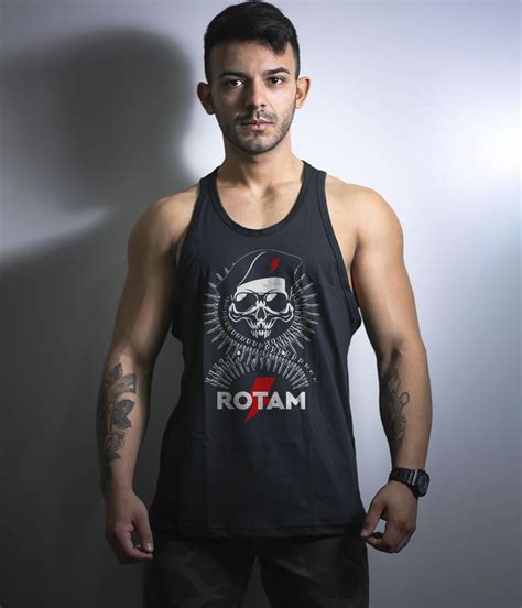 Camiseta Regata Rotam Exclusiva T Tico Militar Masculina Teamsix Brasil