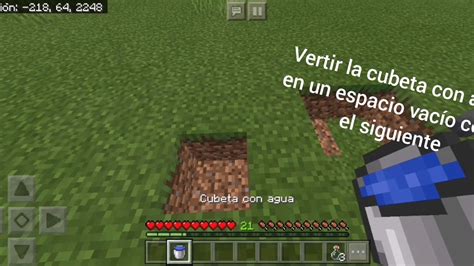 Como Hacer Obtener Agua Infinita En Minecraft Con Un Solo Cubo O