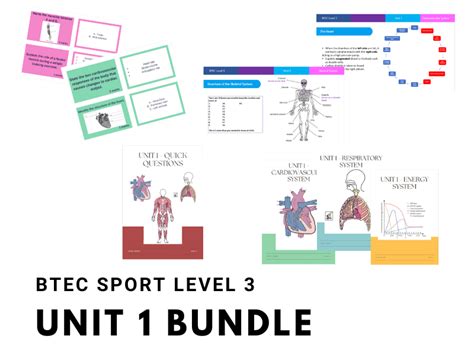 Btec Sport Level 3 Unit 1 Teaching Resources