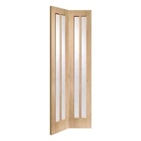 Xl Joinery Worcester Bi Fold Internal Oak Door With Clear Glass Gobfwor Internal Doors From