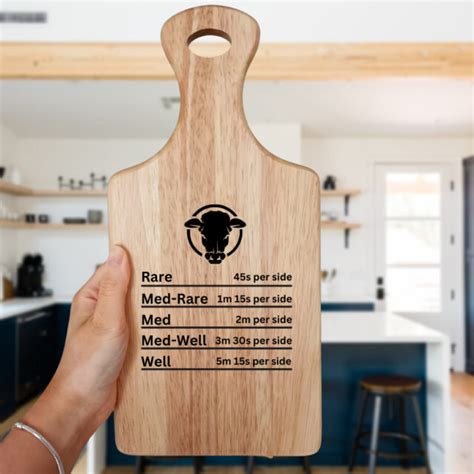 Steak Chopping Board Steak Cooking Times Paddle Board Steak Serving