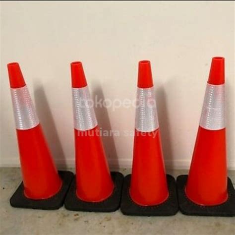 Jual Traffic Cone Cm Lentur Kerucut Trafic Safety Pvc Orange