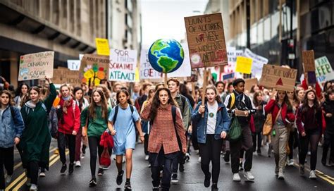 Premium AI Image | environmental protest focusing on activists and ...