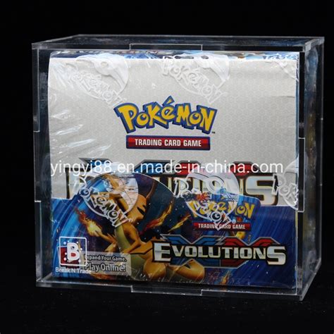 Yyb China Factory Customized Clear Transparent Acrylic Pokemon Booster