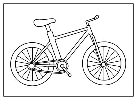 desenho bicicleta  colorir retoedu
