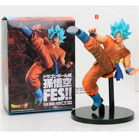 Dragon Ball Z Super Fes Son Goku Fes Super Saiyan God Goku Figures 24cm